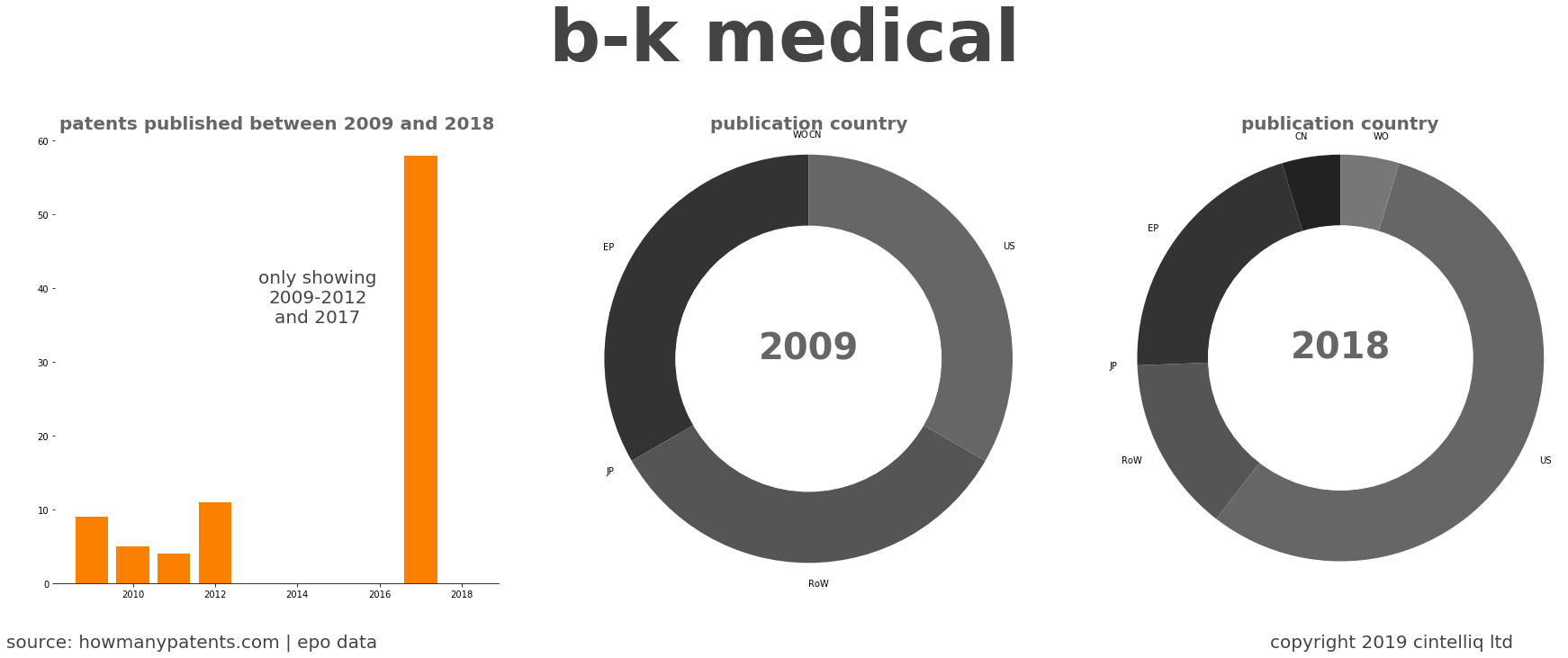 summary of patents for B-K Medical