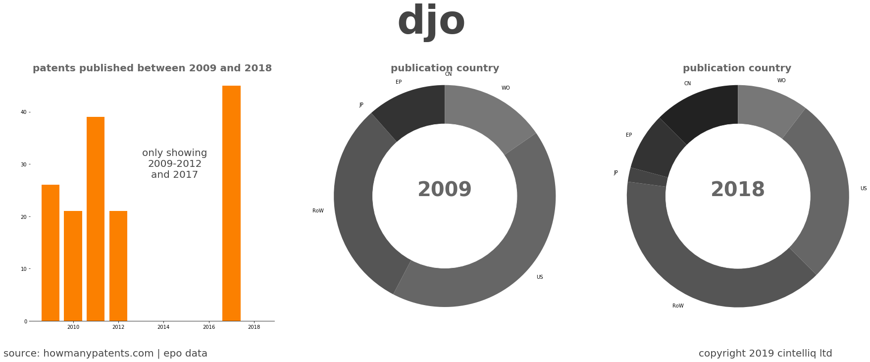summary of patents for Djo