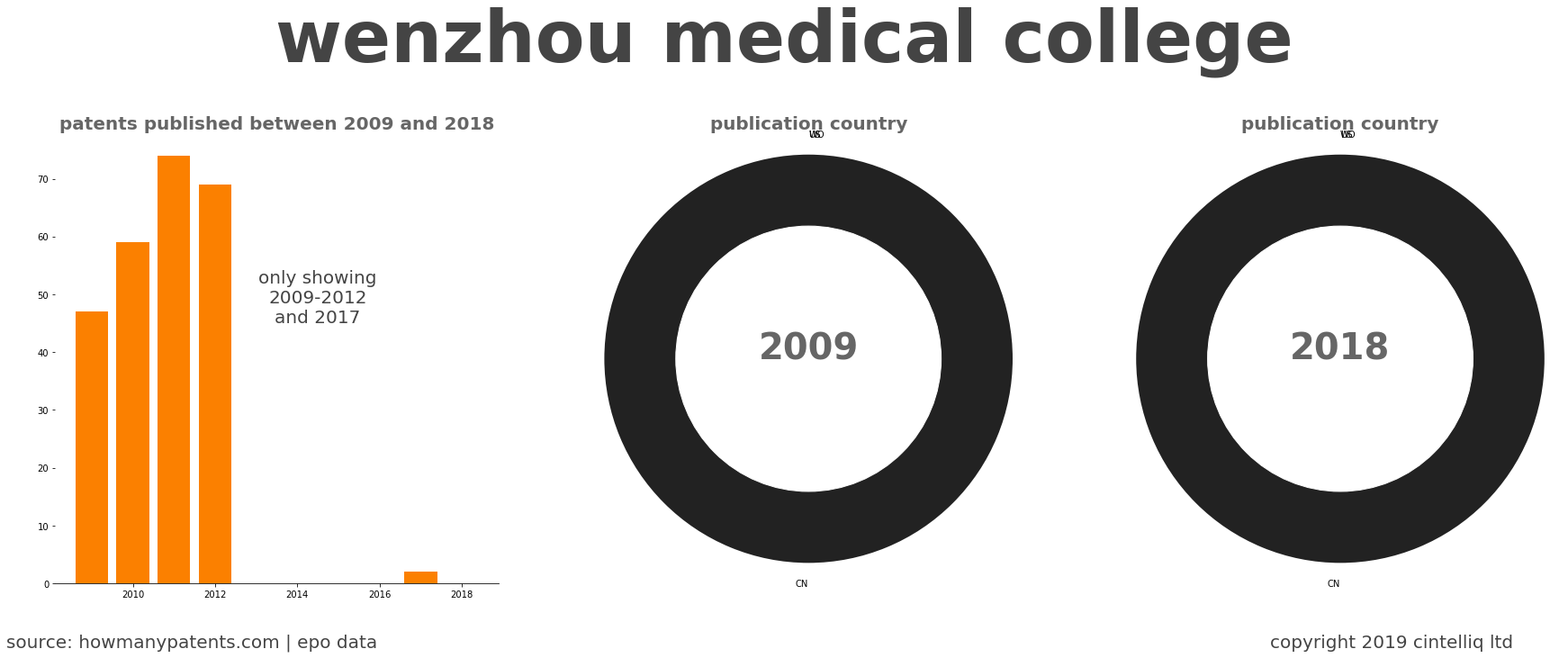 summary of patents for Wenzhou Medical College